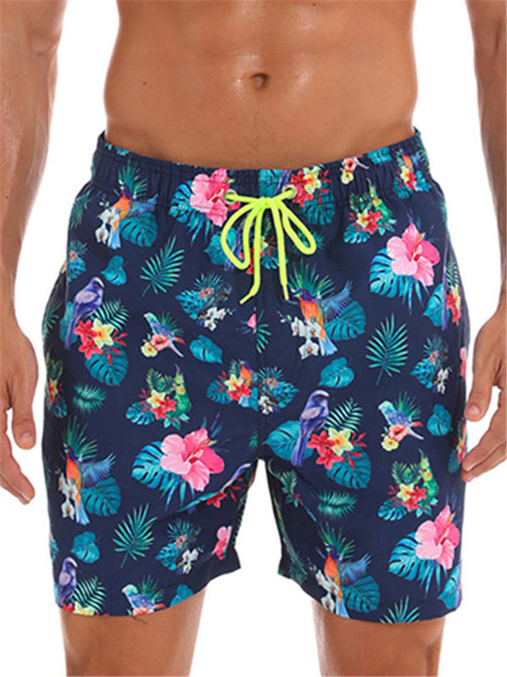 New Casual Quick Dry Summer Men's Printed Beach Board Shorts