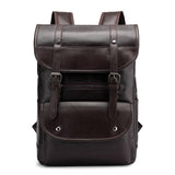 Stylish Leather Casual Multifunctional Travel Backpack for Men