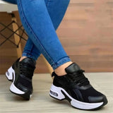 Breathable Round Toe Lace-Up Walking Shoes