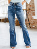 High Rise Washed bell Bottom Jeans for Ladies