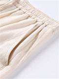 Daily Wear Leg Cuff Slit Design Stylish Loose Straight-Leg Trousers