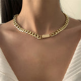 Hip-hop Trendy Collarbone Chain Short Necklace For Women