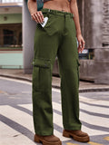 Women's Casual Comfortable Plus Size Cargo Pants