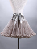 Pretty Ballet Elastic Waistband Tulle Mini Flared Tutu Skirt