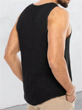Casual Solid Color Vests Loose Sleeveless Sweaters