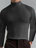 Men's Casual High Collar Elastic Comfort Base Shirts