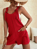 Women's Stylish Casual U Neck Summer Holiday Short Jumpsuits