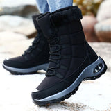 Winter Casual Fashion Thermal Windproof Mid-Calf Snow Boots For Women