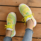 Mesh Breathable Low-top Colorful Sneakers for Ladies