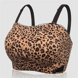 Women's Detachable Padded Soft Comfy Leopard Bras