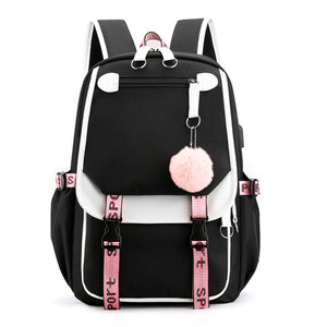 Female Trending Large Capacity Oxford Cloth Backpack