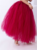 Casual Fashion Multiple Layers One Size Long Tulle Skirts