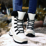 Winter Casual Fashion Thermal Windproof Mid-Calf Snow Boots For Women