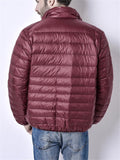 Mens Lightweight Stand Collar Down Coat For Winter