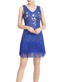 Decent Vintage Fringed Sequined Gatsby Dress for Cocktail Party