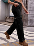 Women's Casual Comfortable Plus Size Cargo Pants