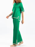Women's Comfortable Temperament Knitted 2-piece Loungewear Sets