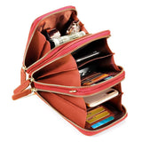 Women PU leather Clutch Bag Card Bag Phone Bag Crossbody Bags