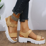 Fashion Comfy Soft Thick Sole Leather Sandals for Women