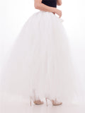 Casual Fashion Multiple Layers One Size Long Tulle Skirts