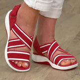 Women's Comfort Elastic Strap Beach Sandals for Summer