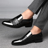 Men's Slip-on Pointed Toe Business Dress Shoes