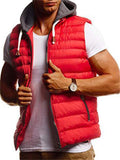 Men's Hooded Sleeveless Puffer Vest