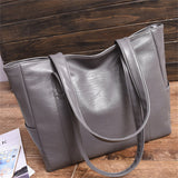 New Simple Style Casual Fashion PU Leather Bucket Bag Handbags