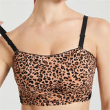 Women's Detachable Padded Soft Comfy Leopard Bras