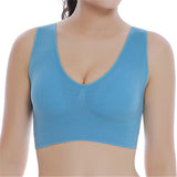 New Casual Plus Size Bras For Women Seamless Bra With Pads Sporty Vest