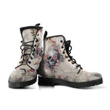 Women’s Stylish Printed Low Heel Lace Up Ankle Boots