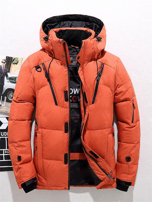 Men's Fashion Hooded Puffer Outerwear Outdoor Ski Down Coat
