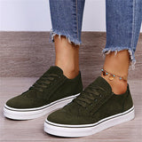 Unique Splicing Round Toe Lace Up Low Top Loafers for Women