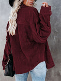 Women's Solid Color Simple Style Long-Sleeved Blouse