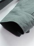 Mens Vintage Stand Collar Solid Color Cotton&Linen Robes