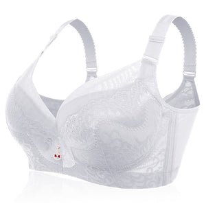 Busty Push Up Underwire Lace Bra That Fits - White