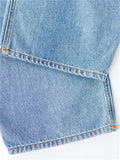 Youth Campus Style Extra Loose Straight-Leg Light Blue Denim Jeans for Women