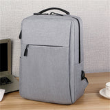 Men's Business Style Zipper Waterproof Multifunctional Travel Backpack