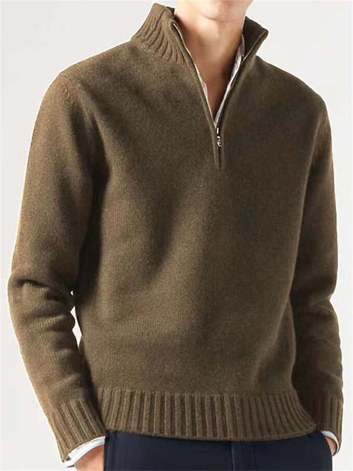 Male Popular Cosy Casual Thick Winter Fleece Tops