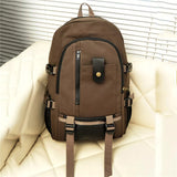 Unisex Multi-Pocket Spacious Interior Canvas Traveling Top-Handled Backpack