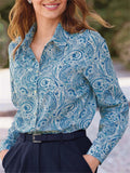 Women's Classy Single-breasted Printing Blouses