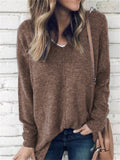 Stylish V-Neck Pullover Warm Sweaters