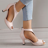 Summer Fashion Peep Toe High Heel Dressy Sandals for Women