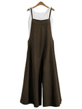 Women’s Loose Fit Wide Leg Jumpsuit Dungarees