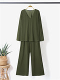 Women's Loose Comfy Long Sleeve 2-Piece Sets