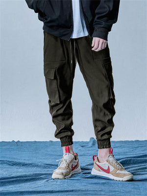 New Casual Loose Elastic Multiple Pocket Military Outdoor Pants