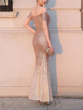 Shimmering Sequined Sweetheart Neckline Trumpet Dress for Formal Party