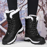 Women's Winter Fashion Non-Slip Warm Plush Windproof Long Boots