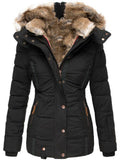 Women's Winter Ultra Warm Fur Thicken Coat With Hood