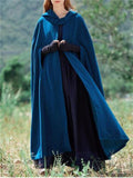 Women's Hooded Medieval Cloak Halloween Costume Gothic Cape
